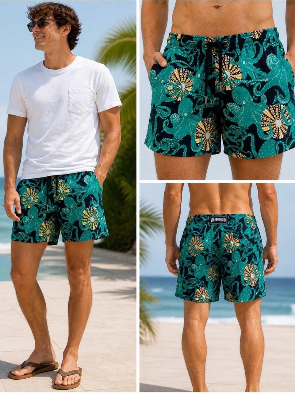 Vilebrequin Moorea Octopus Swim Trunks